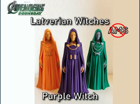 Adorno temático: Purple Latverian Witch – Avengers Doomsday (NoAMS) — referencia de MakerWorld