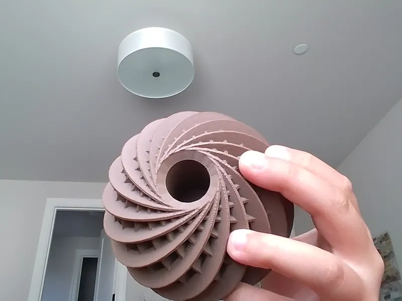swirl made from cylinders