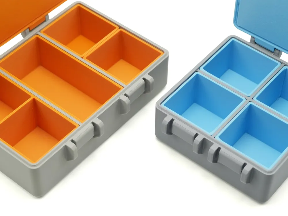 Customizable Snap-Lock Compartment Box (Stackable) - Free 3D Print ...