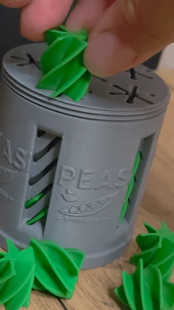 Objeto manipulable: Fidget Toy Peas Bottle — vista de referencia 3