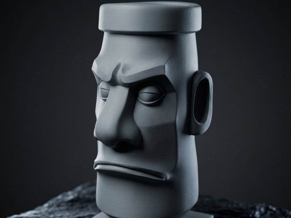 ANGRY MOAI: The Grumpy Desk Buddy You Need!