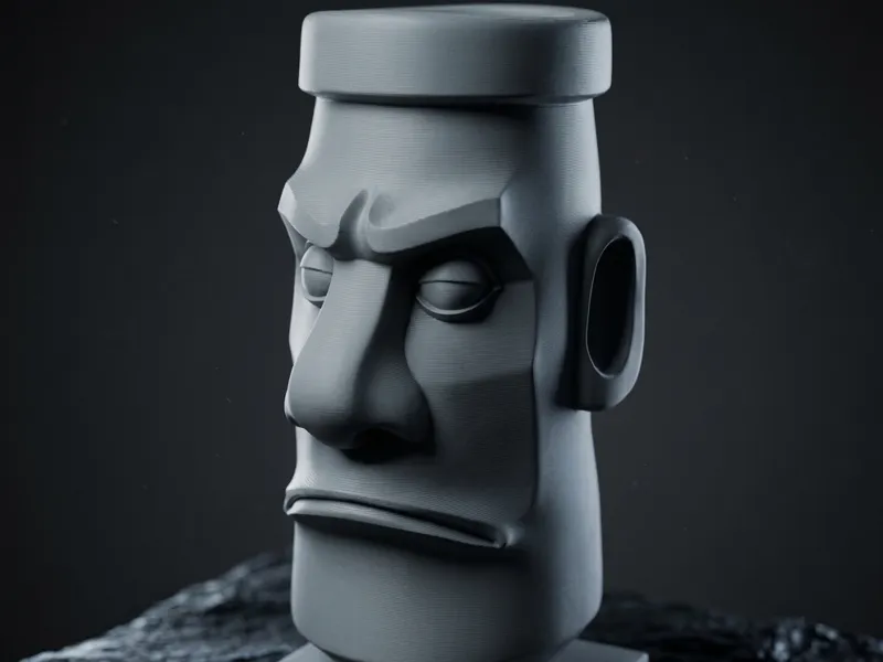 ANGRY MOAI: The Grumpy Desk Buddy You Need!