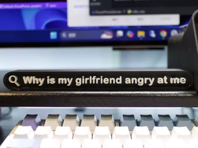 "Why is my girlfriend angry at me"Desk Accessory