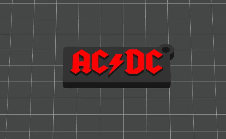 AC/DC Keychain by NinoGiannino - MakerWorld