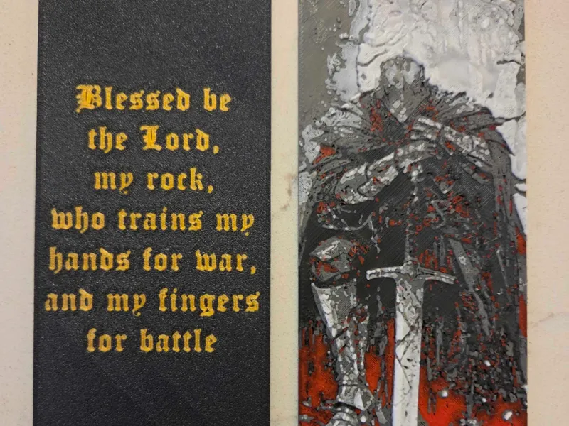 Christian Warrior Bookmark - Psalm 144:1