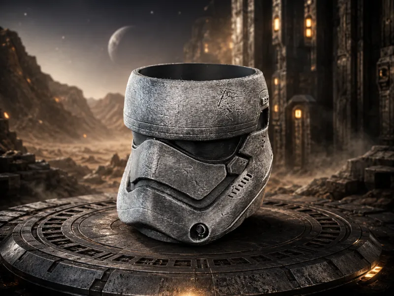 First Order Stormtrooper Helmet Planter