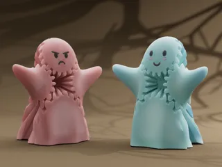 Cute Ghost Gear Fidget Toy