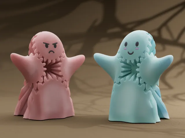 Cute Ghost Gear Fidget Toy