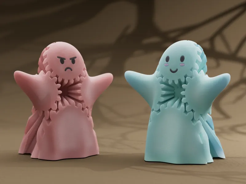 Cute Ghost Gear Fidget Toy
