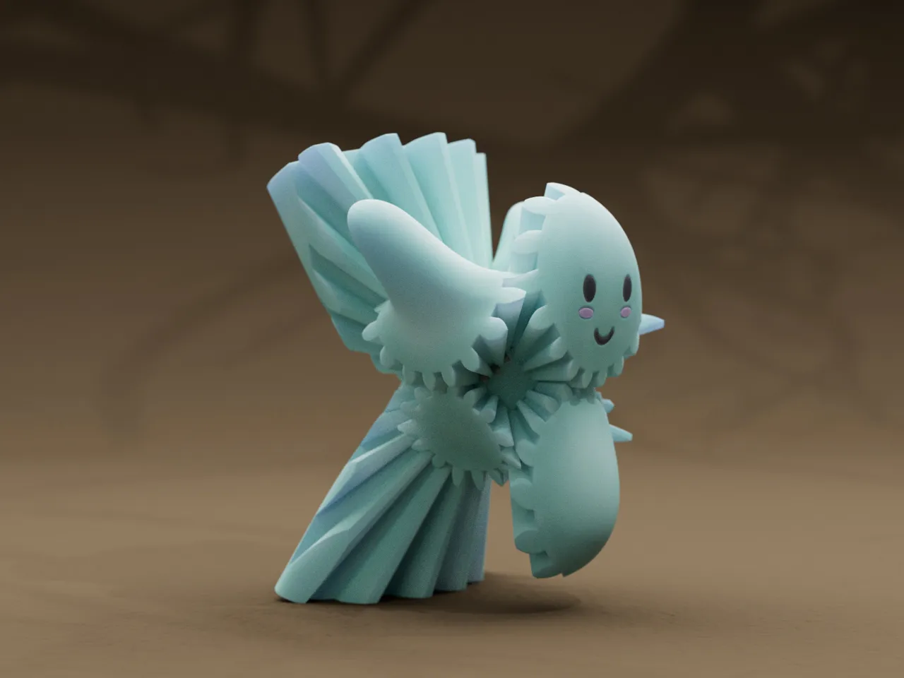 Cute Ghost Gear Fidget Toy view 2