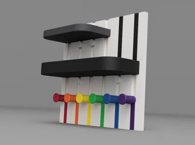 Modular Key and Accessories Wall Holder