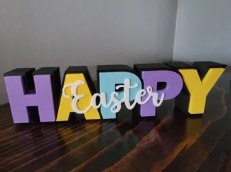 Happy Easter Sign w/ Extras