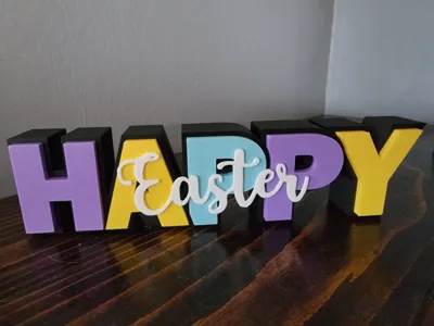 Happy Easter Sign w/ Extras