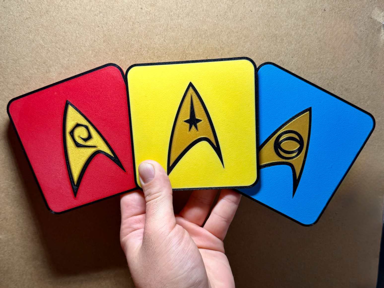 STAR TREK STARFLEET INSIGNIA - COASTERS