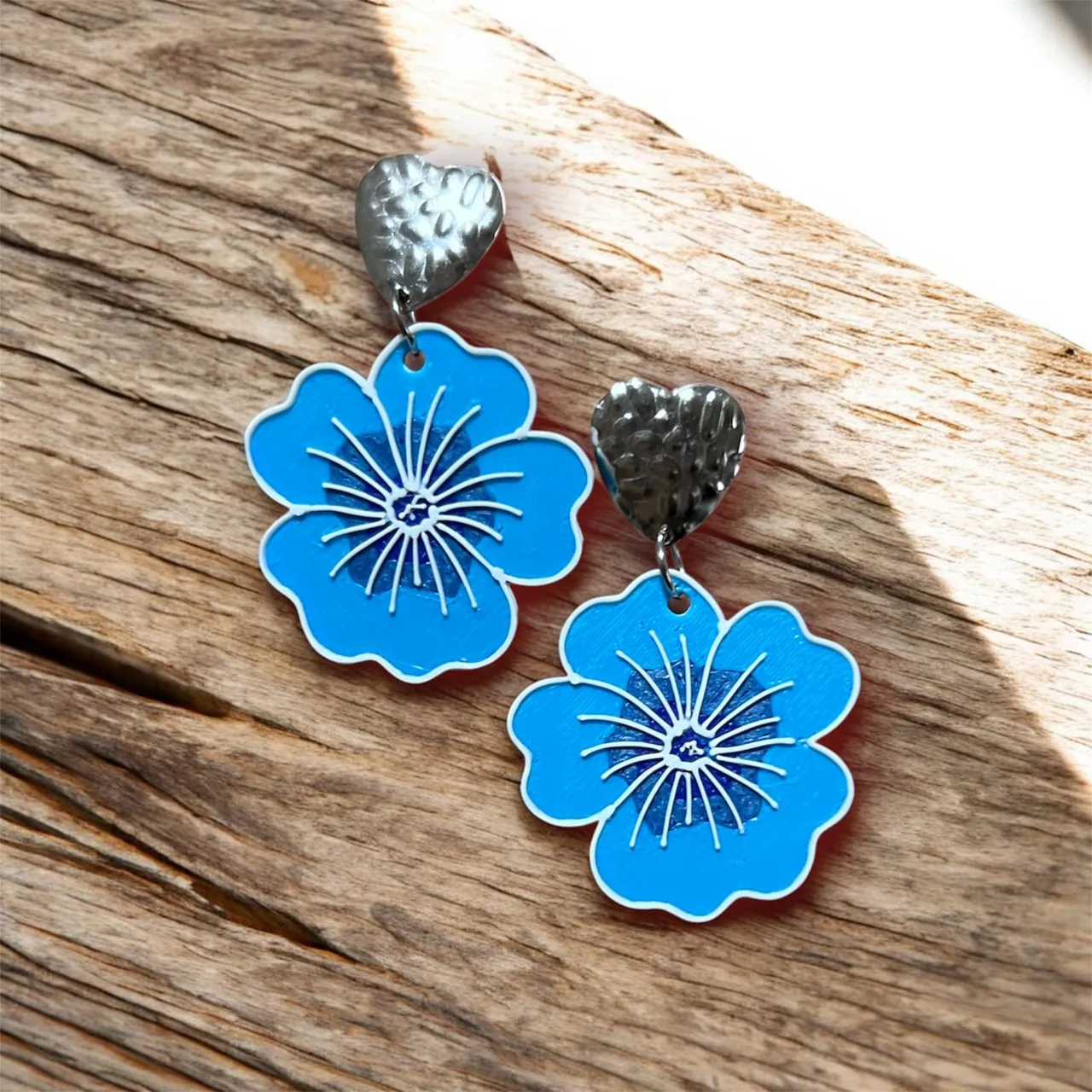 Pendientes flor view 2