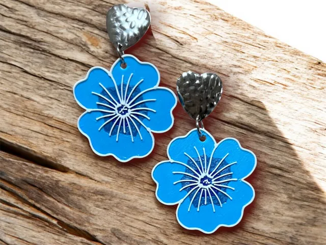 Pendientes flor