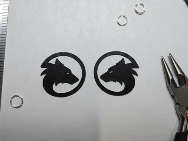 Wolf Silhouette Earrings
