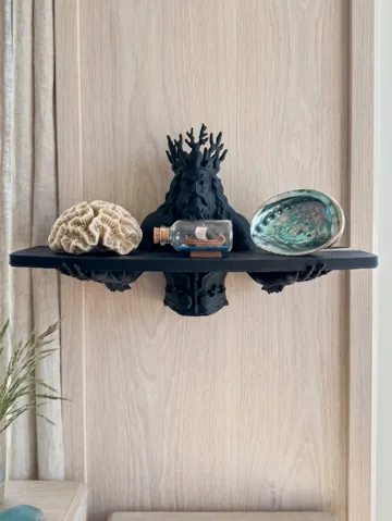 Estante o repisa: Poseidon God of the Sea Wall Shelf — vista de referencia 2