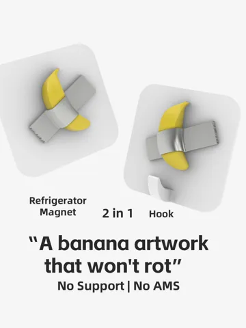 Modelo para impresión 3D: “A banana artwork that won't rot” — vista de referencia 2