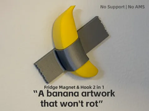 Modelo para impresión 3D: “A banana artwork that won't rot” — referencia de MakerWorld