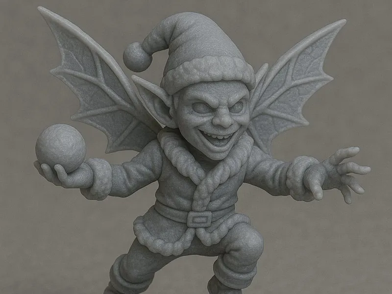 Mischievous Christmas Fey - Snowball Ambush