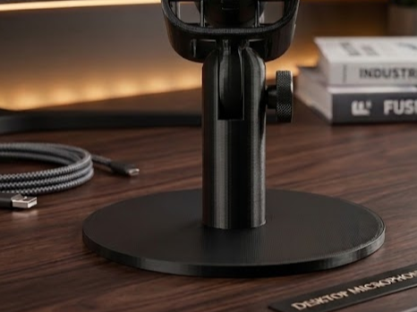 Universal Desk Microphone Stand Easy Assembly