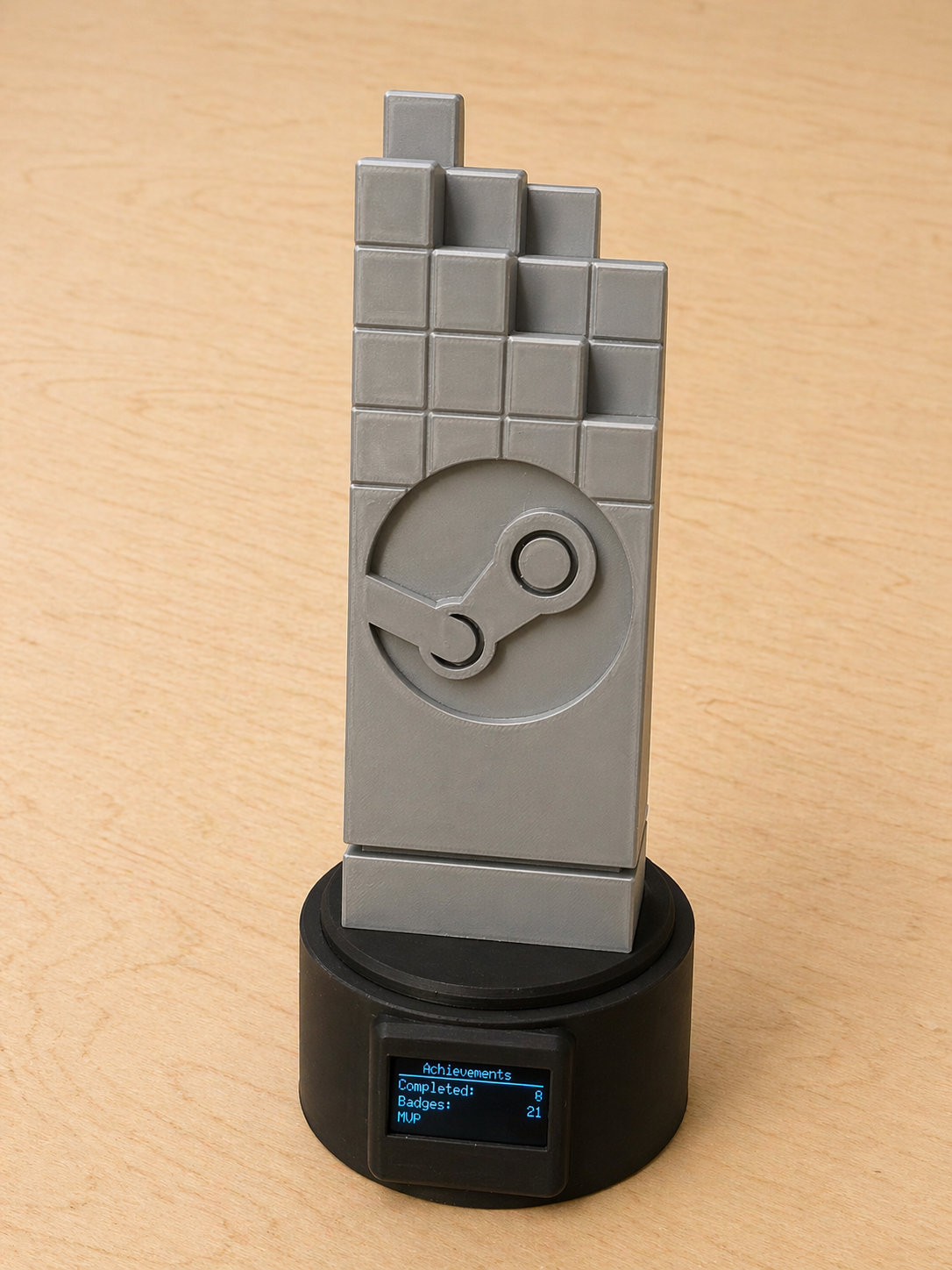 Miniatura 4 do modelo 3D Steam Stats Trophy Display