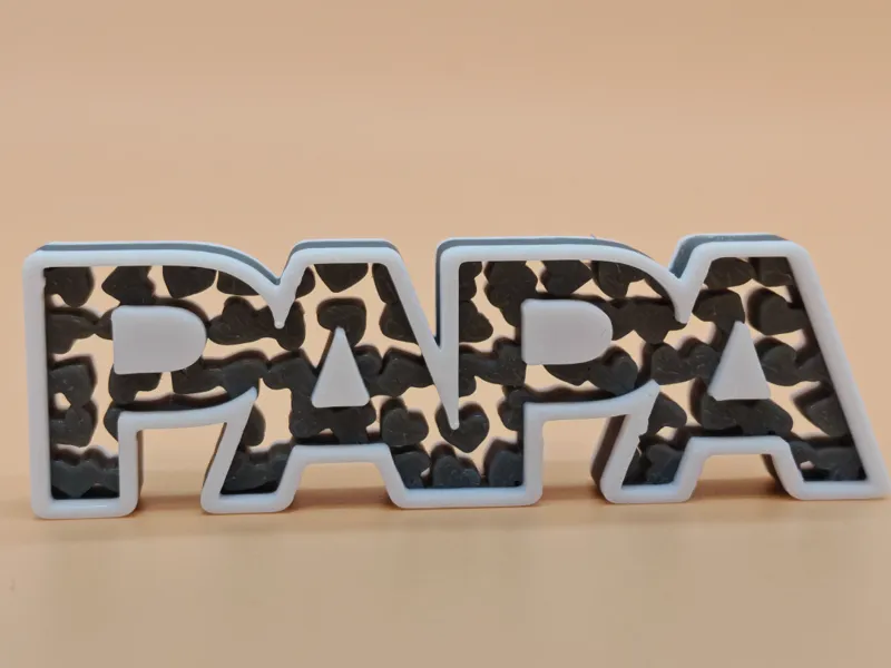 Vatertag Papa Aufsteller Display Herzen
