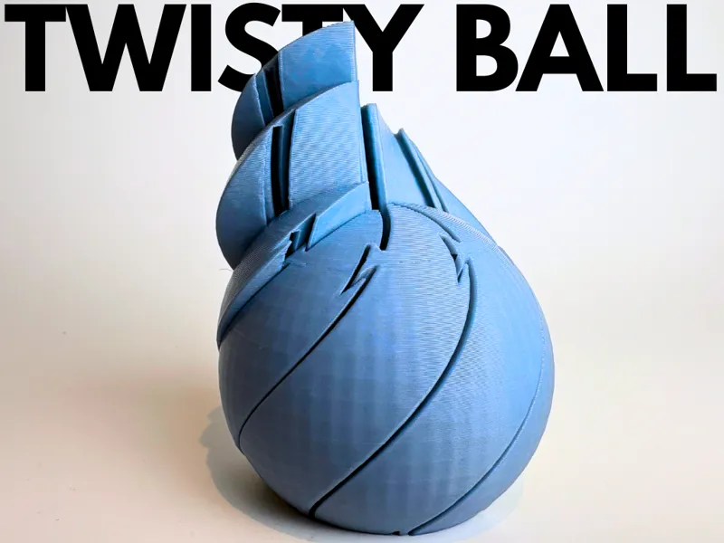 Twisty Ball Fidget Toy (print in place)