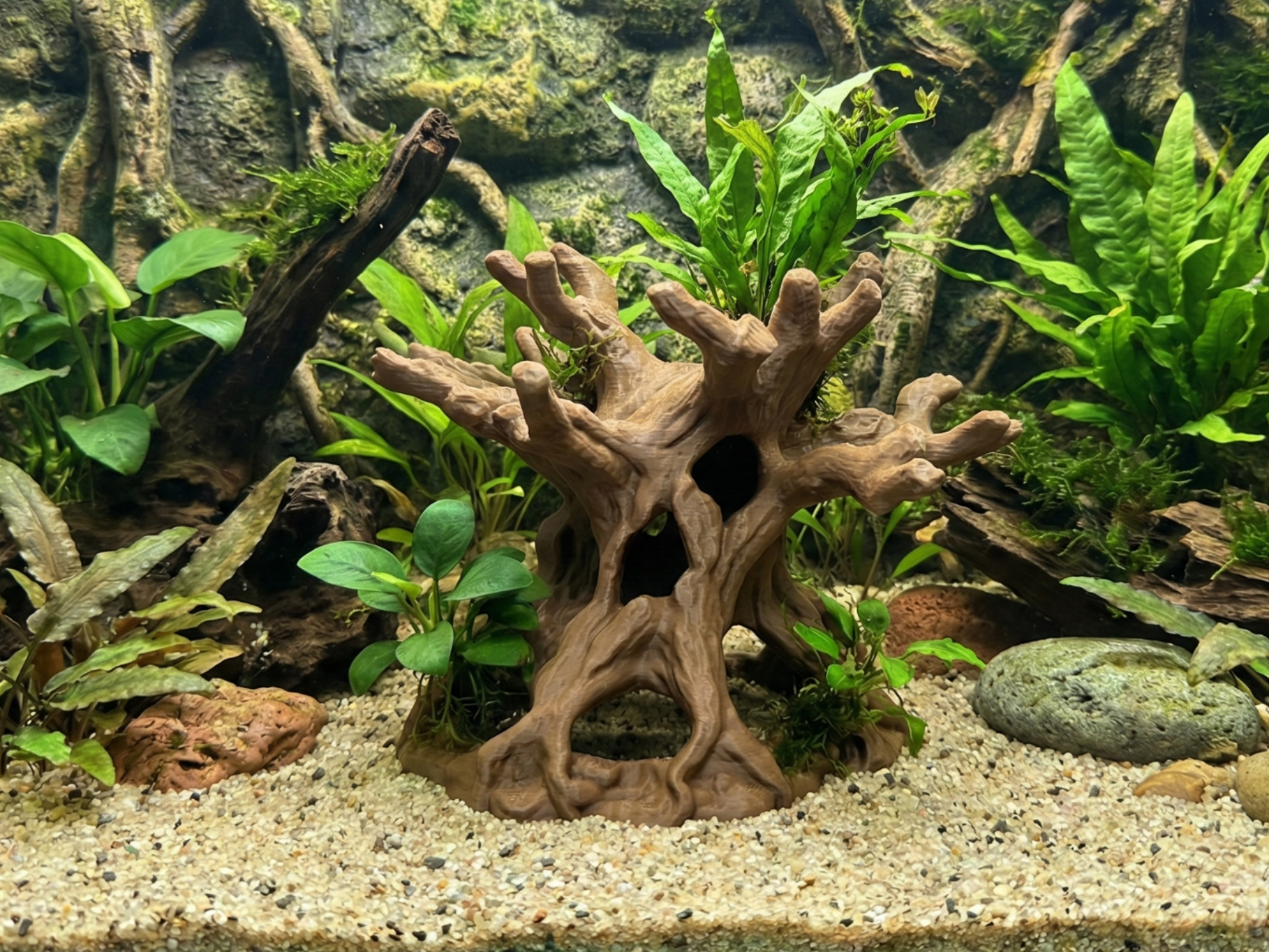 Mangrove Style Root Cave Aquarium Terrarium Decor