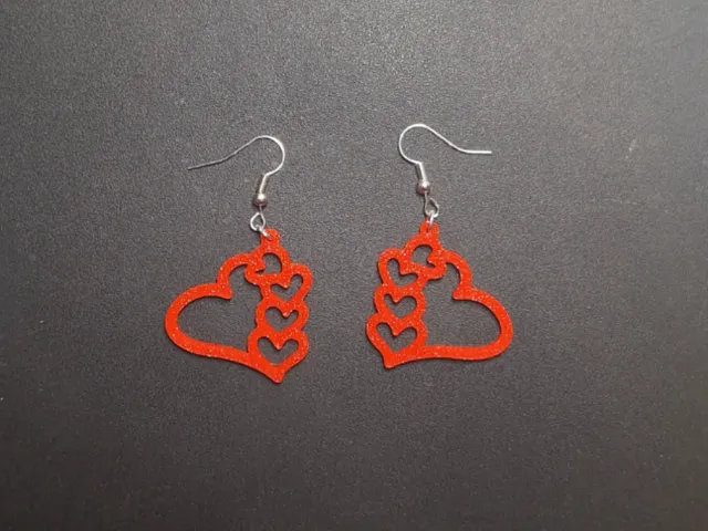 Orecchini cuore, love