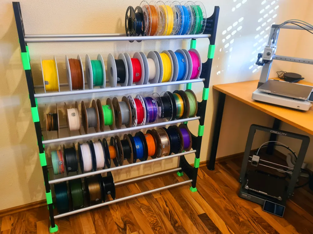 Modular Filament Spool Rack/Shelf - Free 3D Print Model - MakerWorld