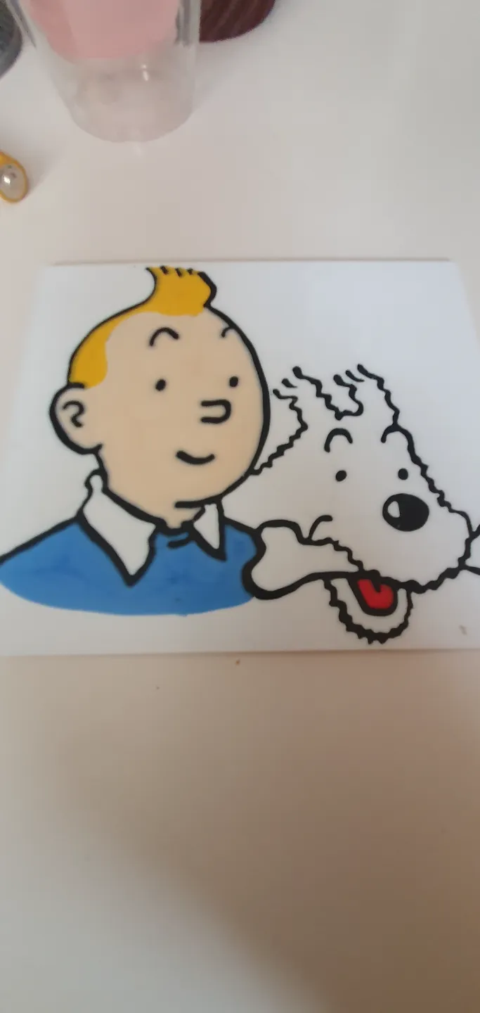 Tintin cuadro de colores