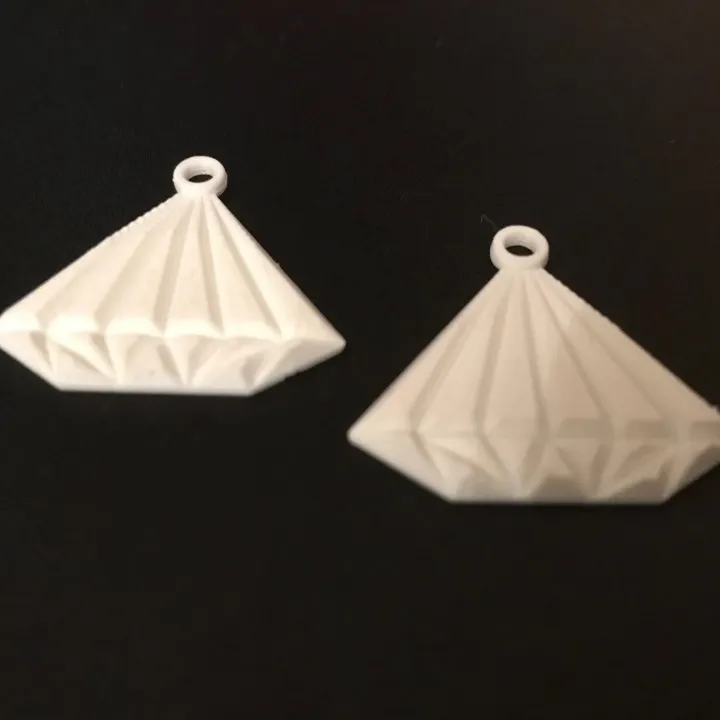 dimond charm earrings view 2