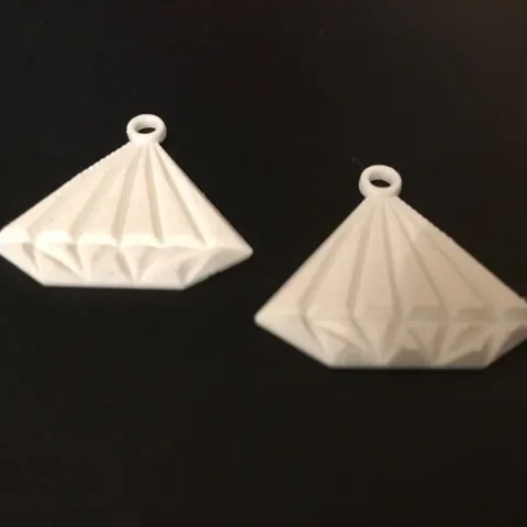 dimond charm earrings view 2