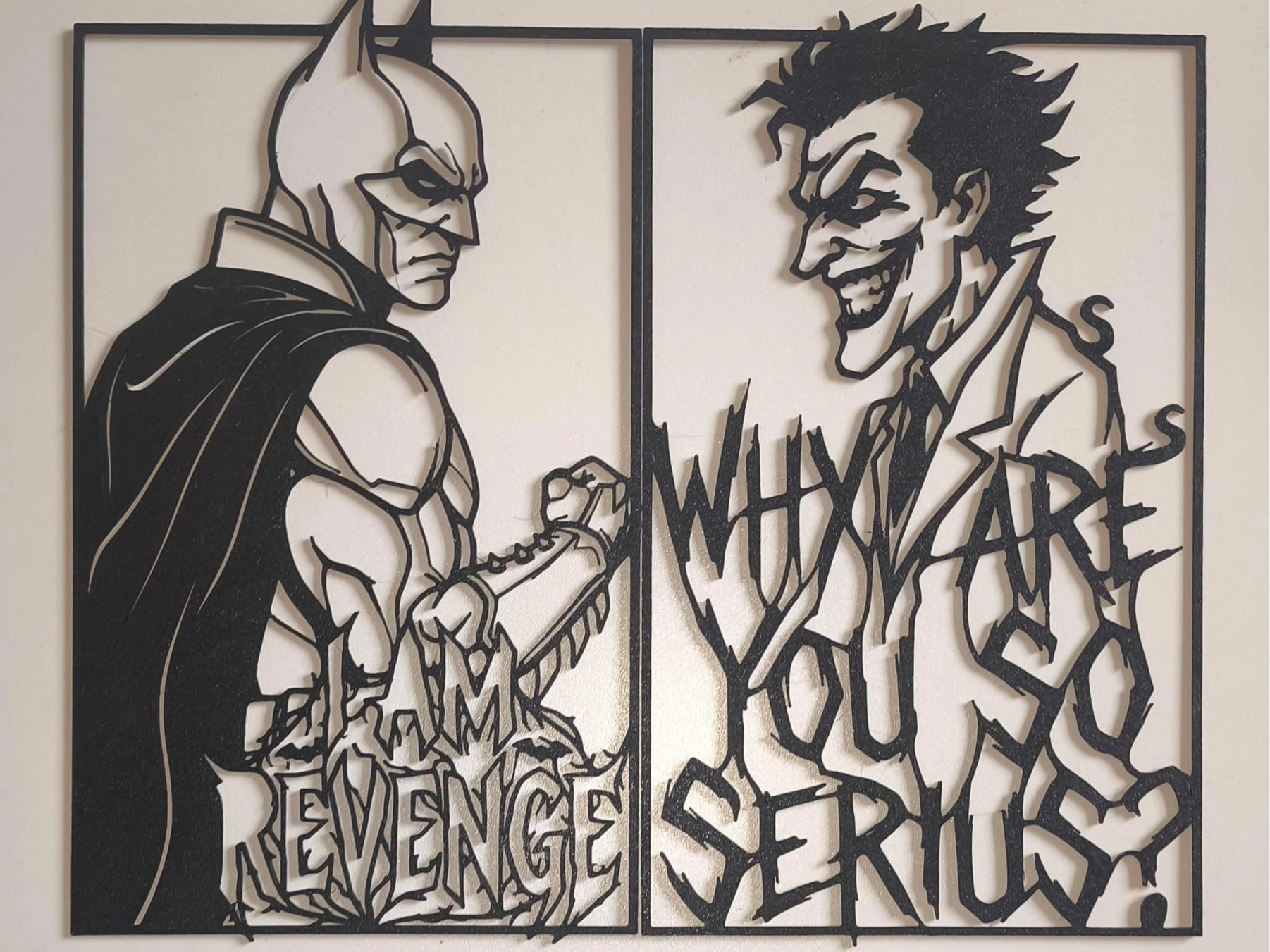 Wall art Batman VS Joker