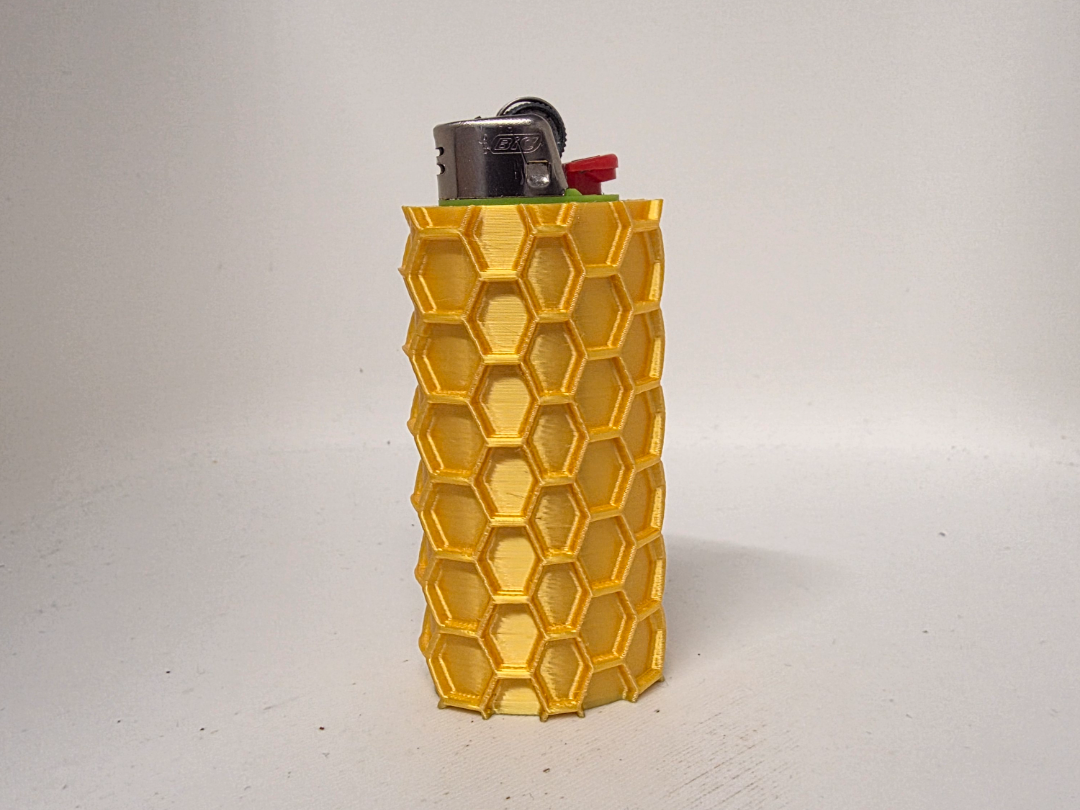 Honey Comb Full Size Bic Lighter