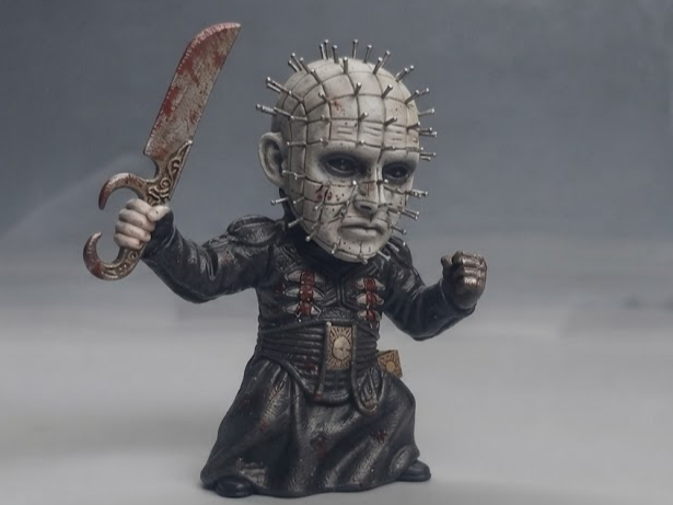 Chibi Pinhead Horror Figurine 3D model