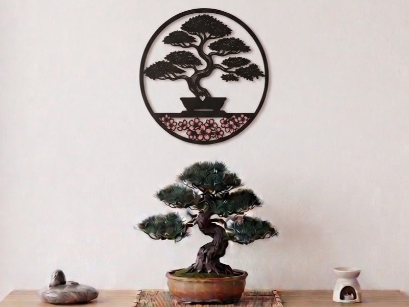 Wallart Bonsai Zen & Sakura 