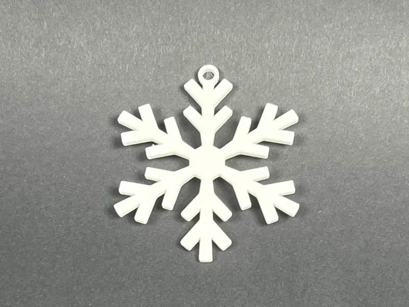 Snowflake christmas tree decoration 4st.