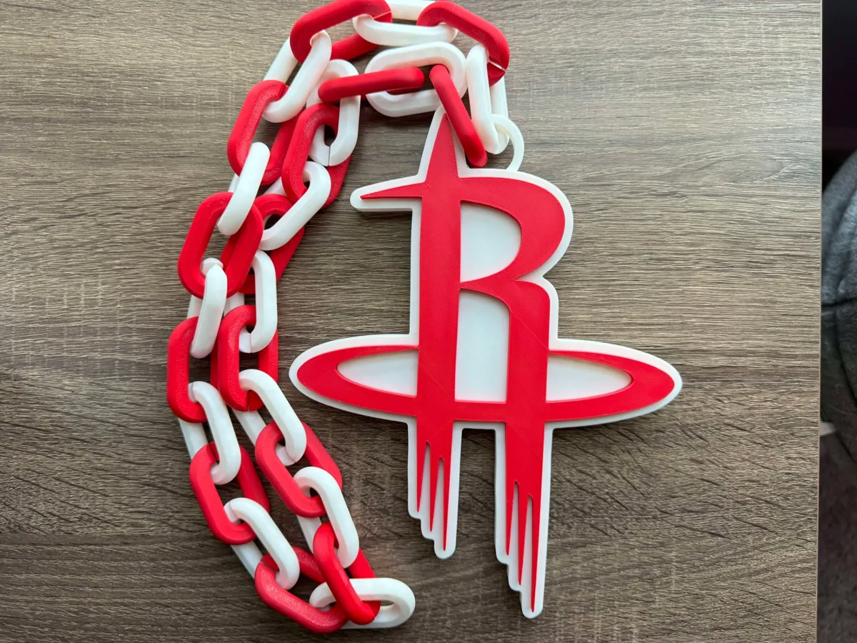 Houston Rockets Oversized Necklace, Pendant - Free 3D Print Model ...