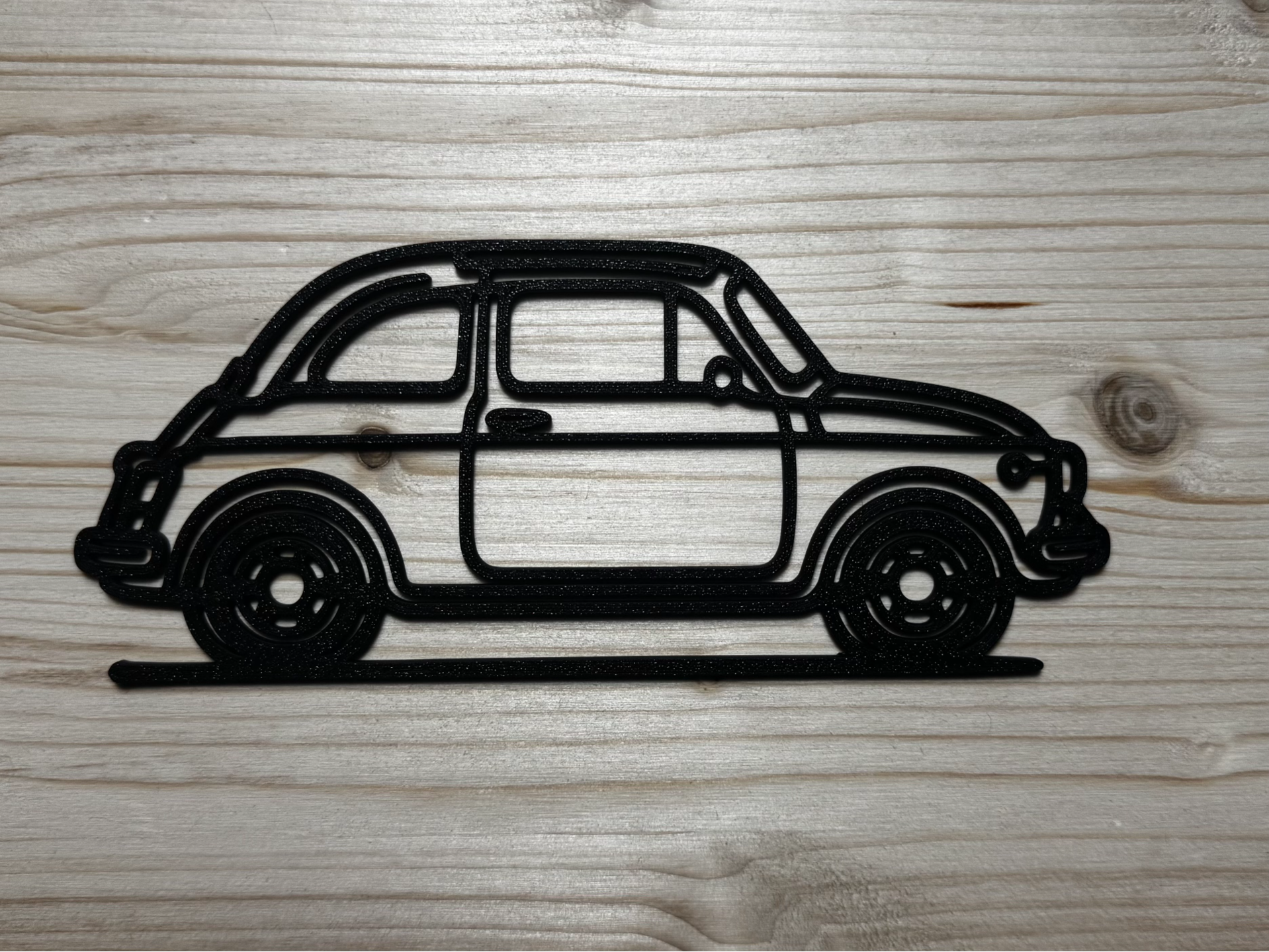 Fiat 500 Classic – Minimalist Wall Art Decor