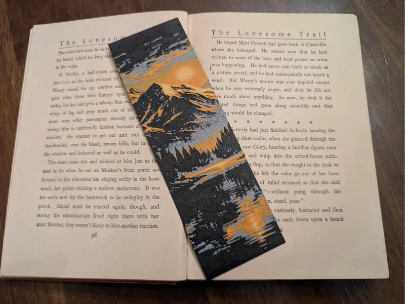 Mountain Lake Bookmark