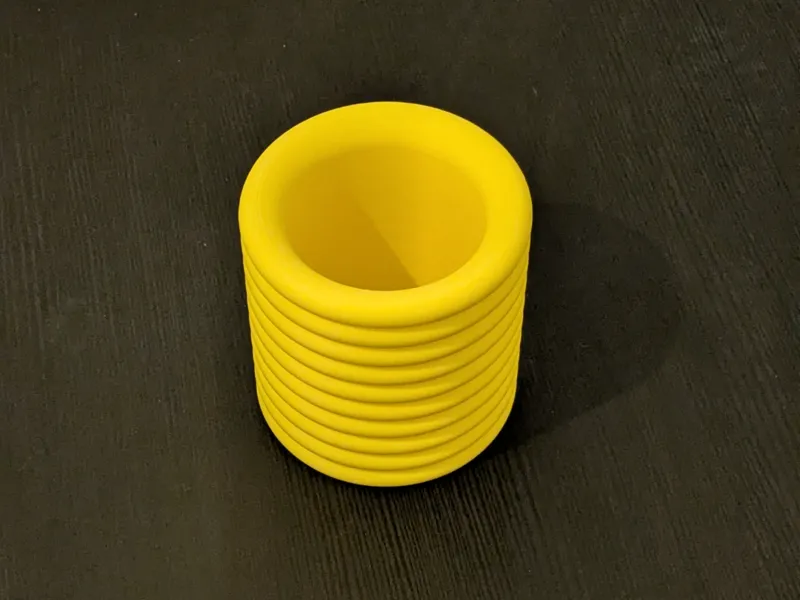 Modern Stacked Ring Pencil Holder & Cup