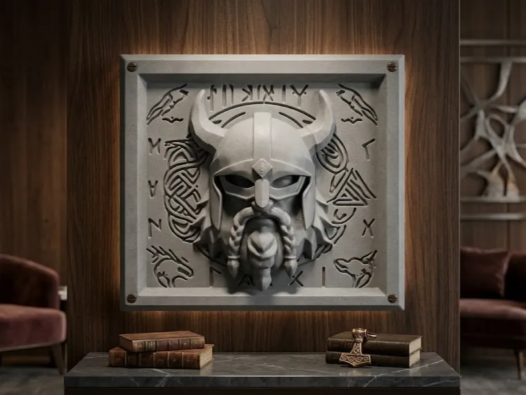 Norse Mythology Viking Wall Relief