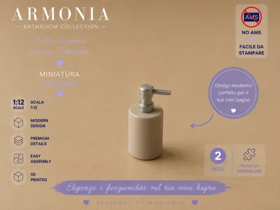Miniature Soap Dispenser 1:12 – Round Line