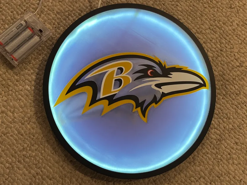 Baltimore Raven Hype Chain Charm