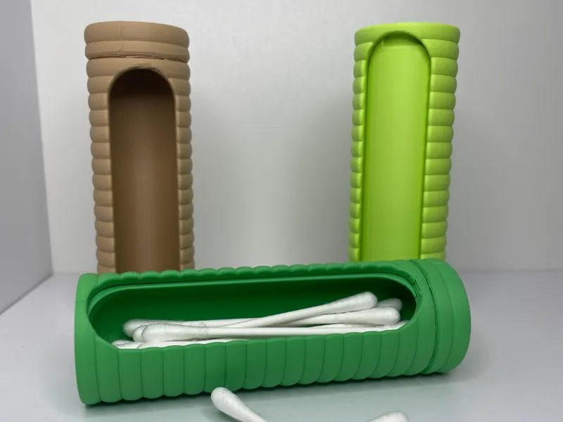 Q Tip Travelcase Print in Place Storage
