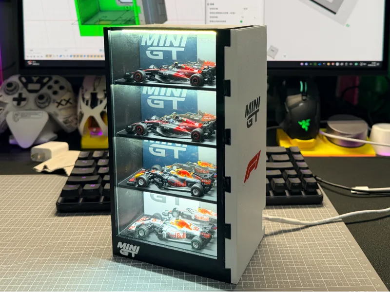MINIGT F1 收纳灯光展示架 V3