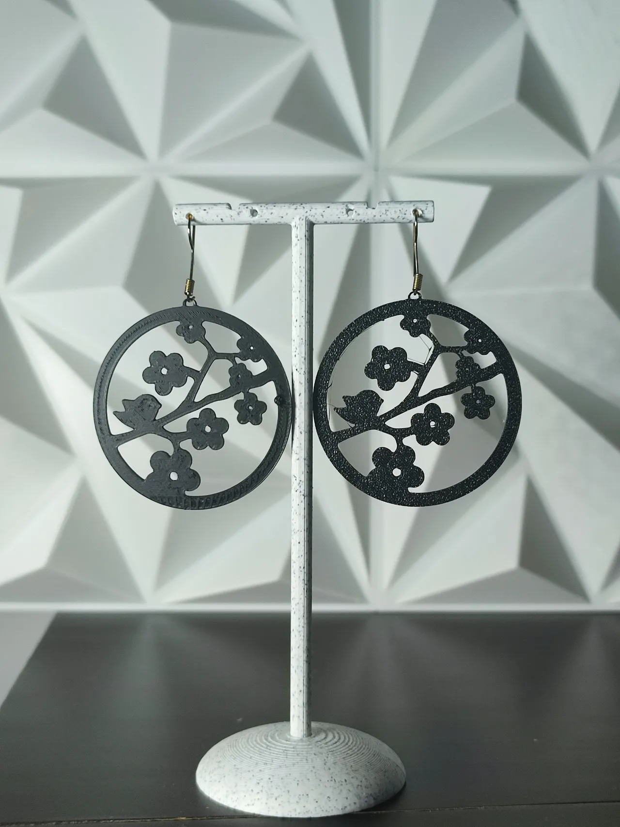 Aretes Sakura Noir view 2